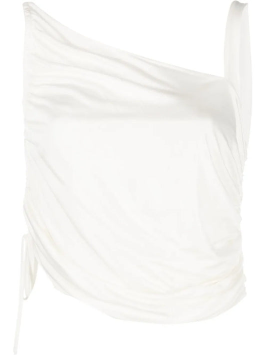 Single-Strap Gathered Tank Top