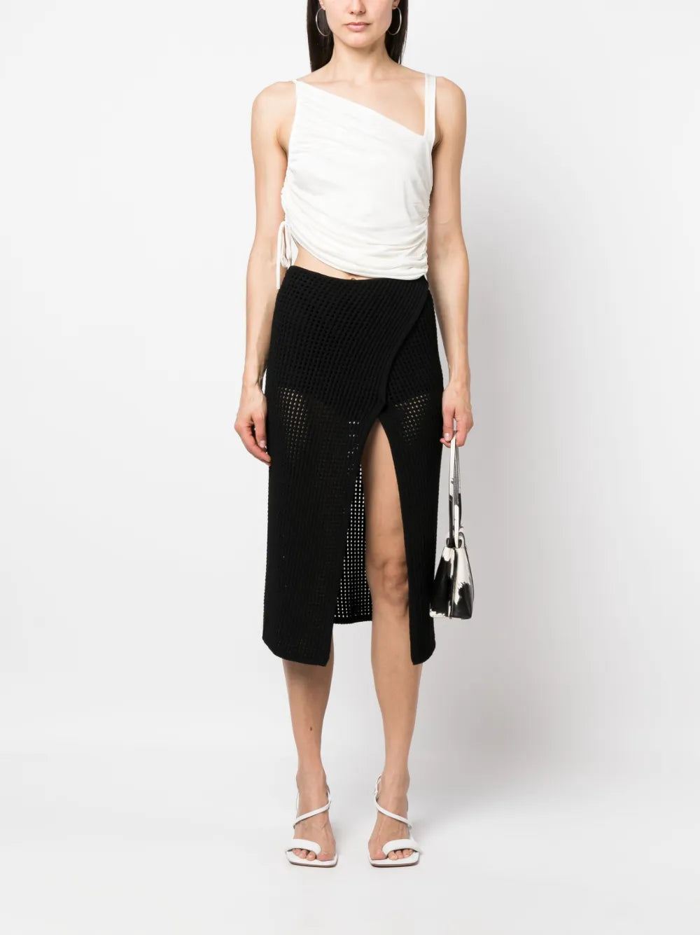 Single-Strap Gathered Tank Top