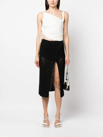 Single-Strap Gathered Tank Top