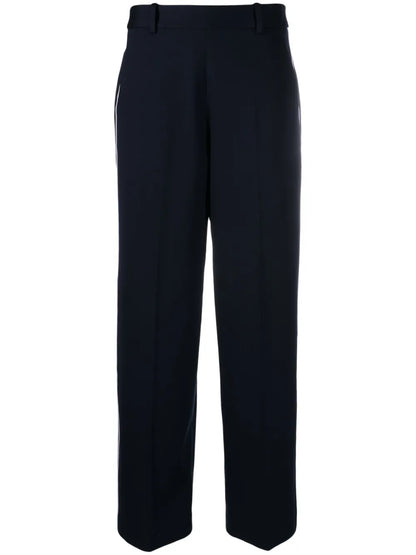 Mid-Rise Wide-Leg Trousers