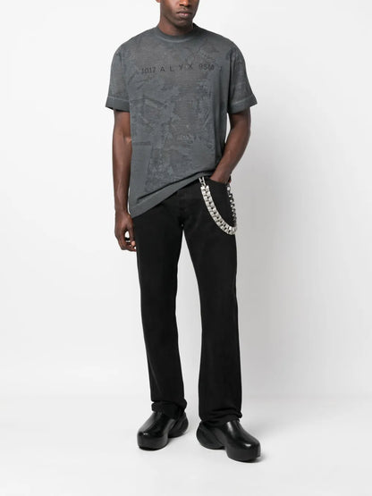 Graphic-Print Cotton-Blend T-Shirt