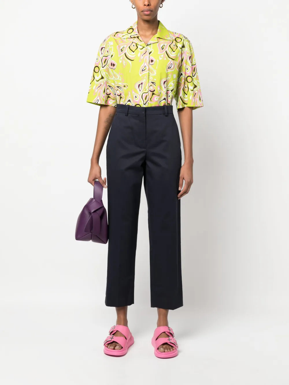 Cropped Tailored Trousers