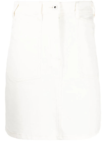 Logo-Patch Denim Miniskirt