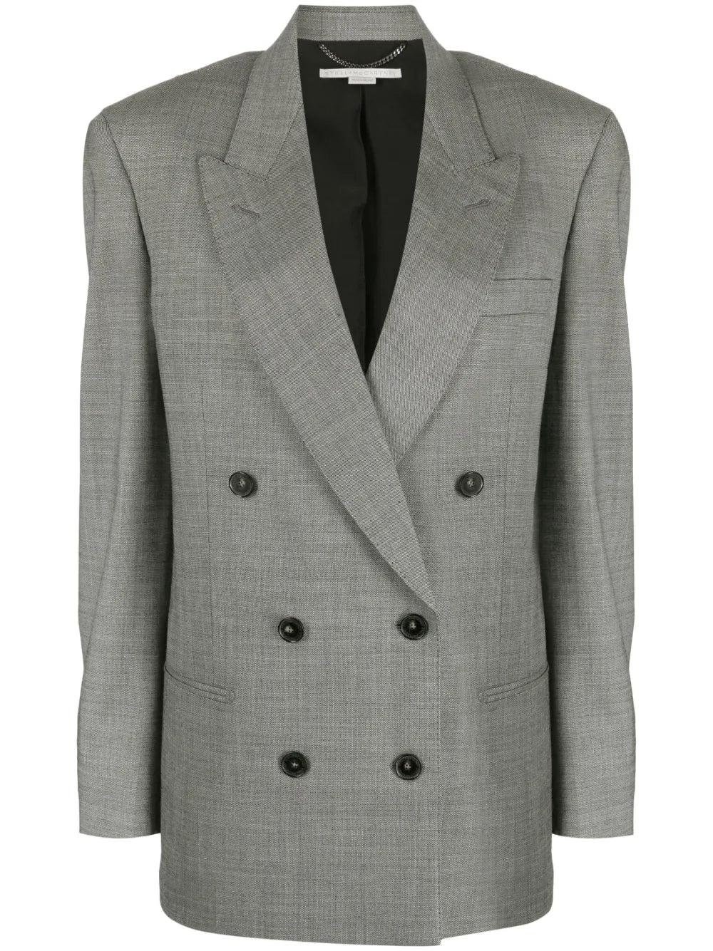 Peak-Lapels Double-Breasted Blazer
