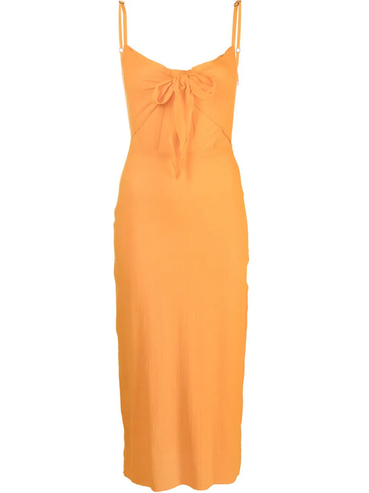 Tie-Detail Midi Dress