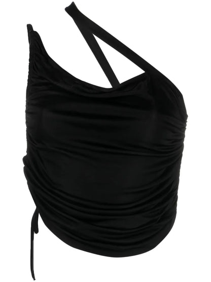 One-Shoulder Draped Top