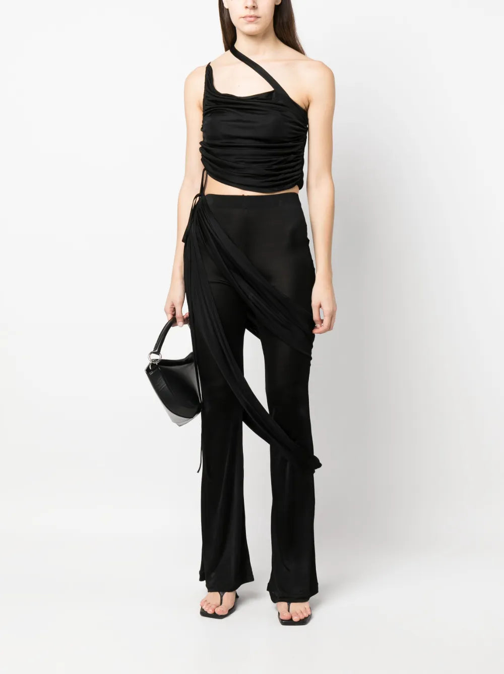One-Shoulder Draped Top