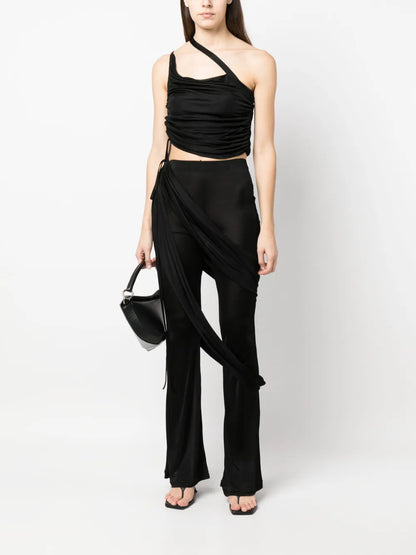 One-Shoulder Draped Top