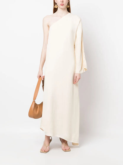 One-Shoulder Asymmetric Long Dress
