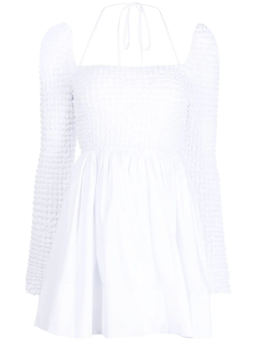 Cassidy Smocked Stretch-Cotton Minidress