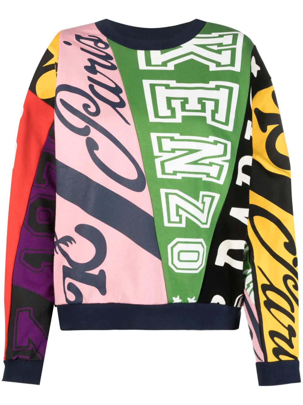 Flag Printed Cotton Sweatshirt