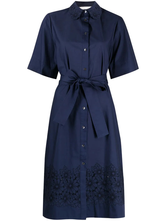 Belted Midi Shirt Dress