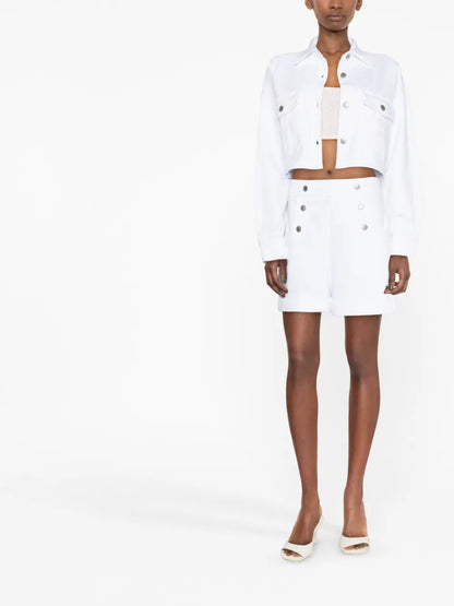 Cropped Cotton Jacket