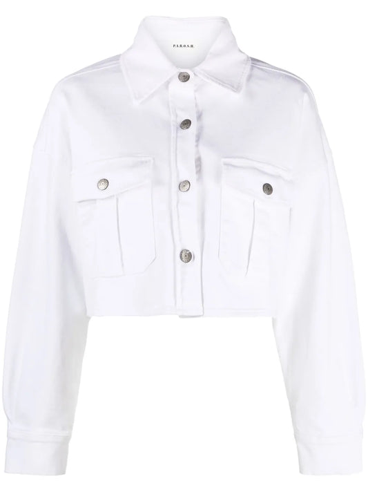 Cropped Cotton Jacket