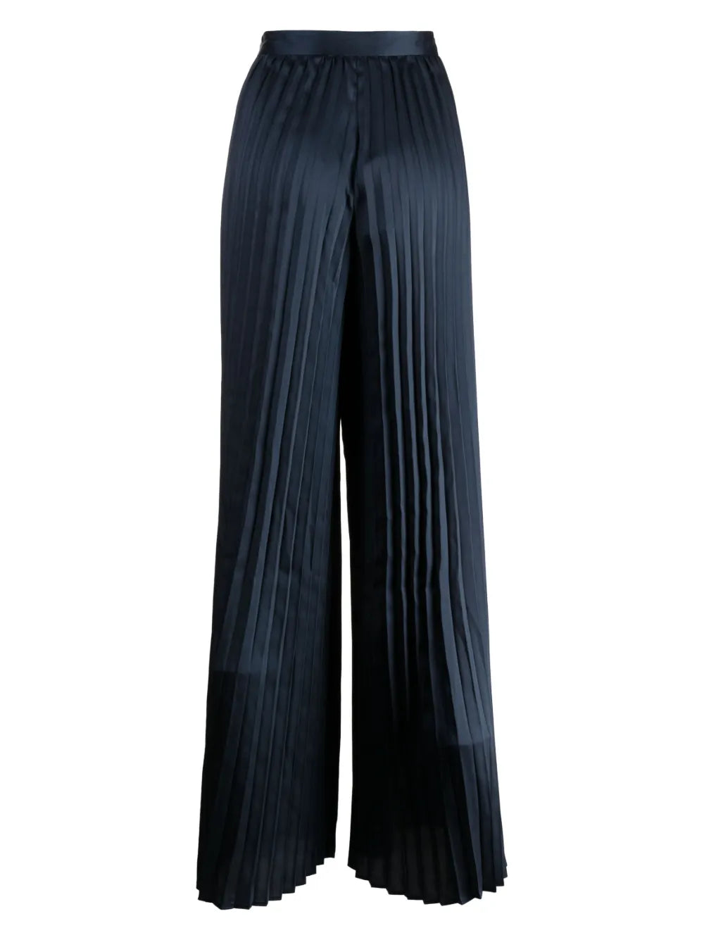 High-Waist Pleated Palazzo Trousers