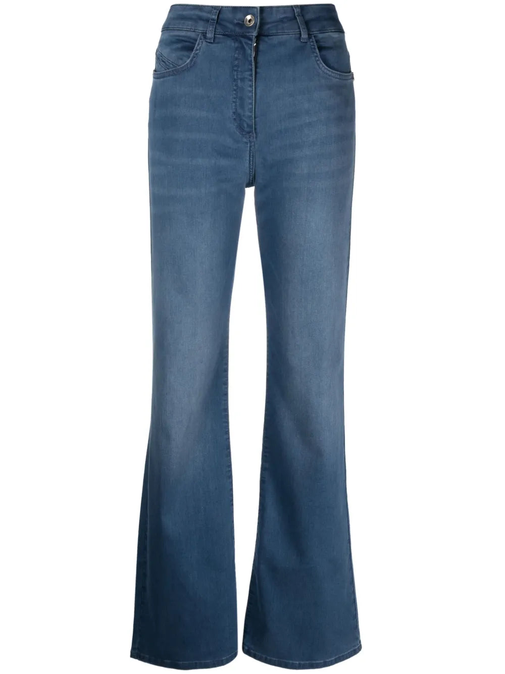 High-Waisted Flared Jeans