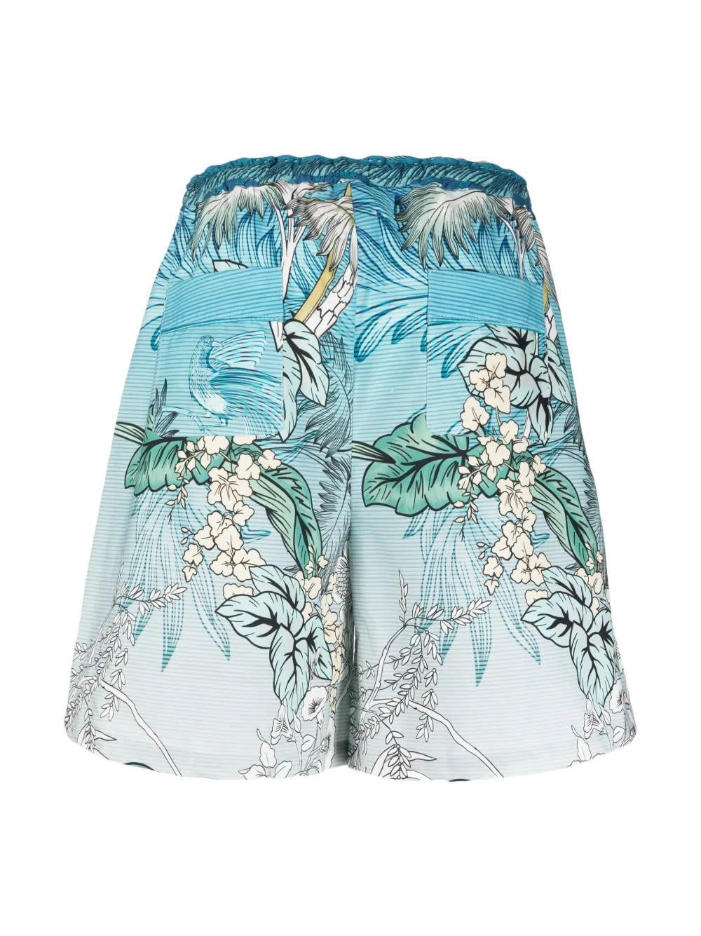 Ombré-Effect Cotton Shorts