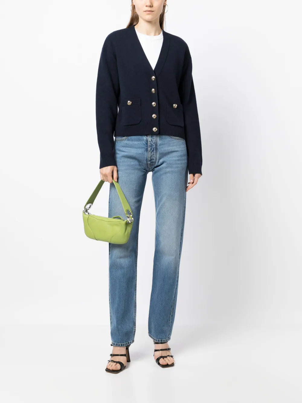 V-Neck Long-Sleeve Cardigan