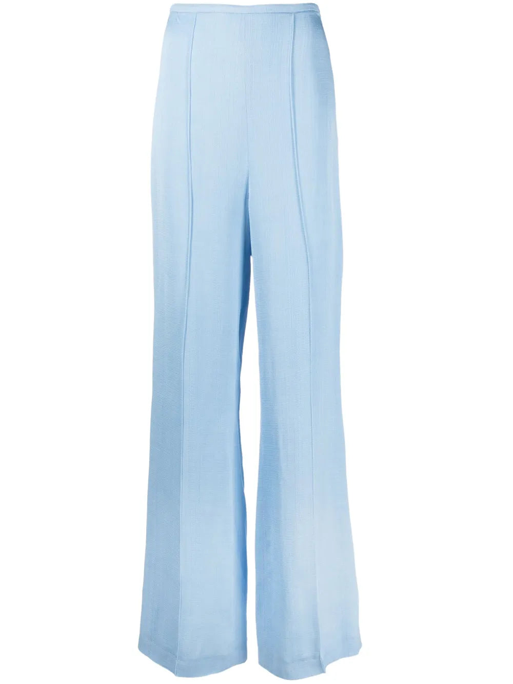 Pressed-Crease Wide-Leg Trousers