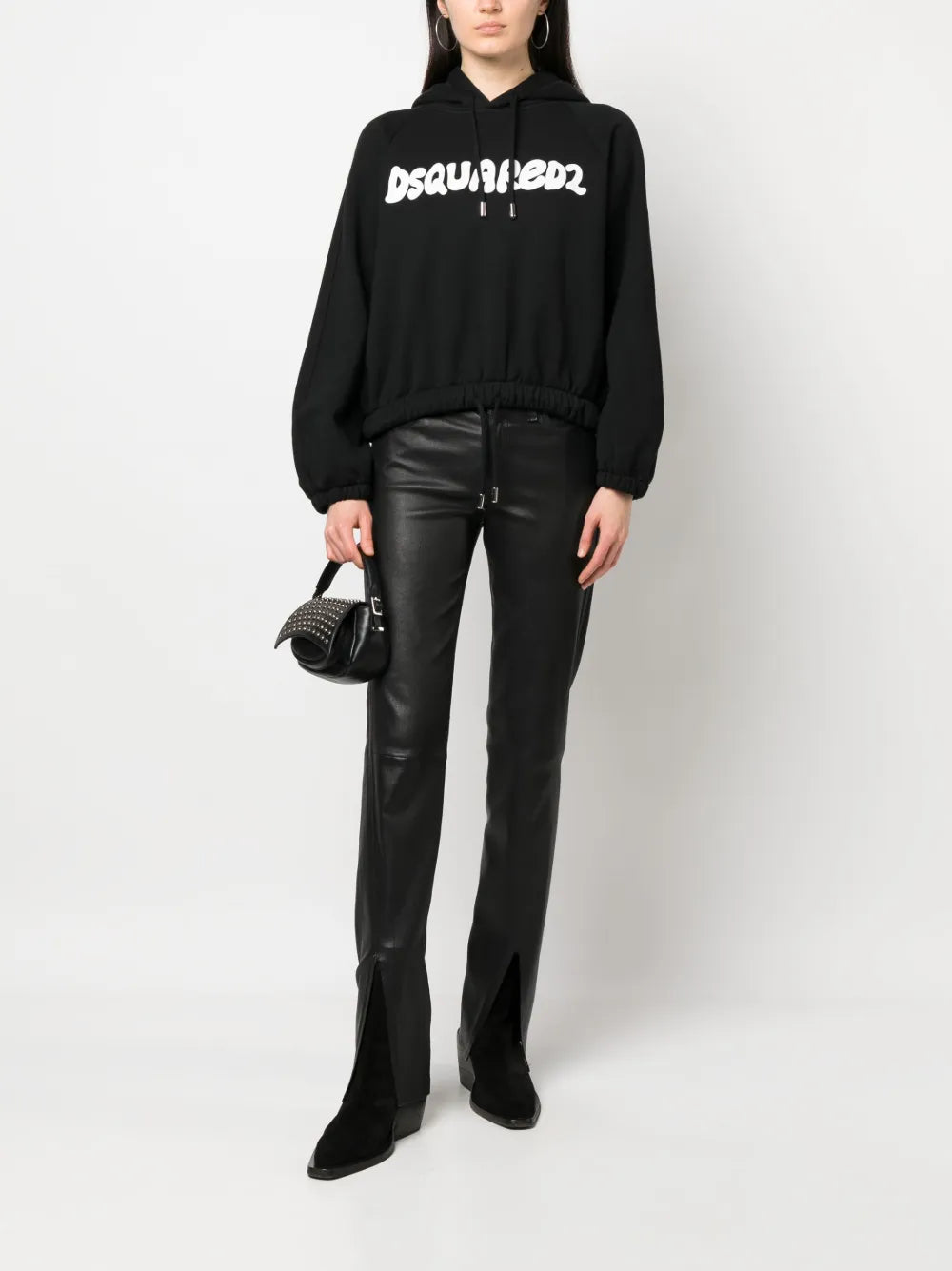 Logo-Print Long-Sleeve Hoodie