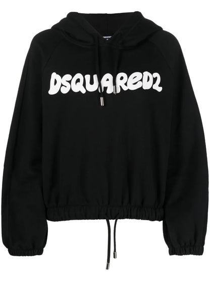 Logo-Print Long-Sleeve Hoodie