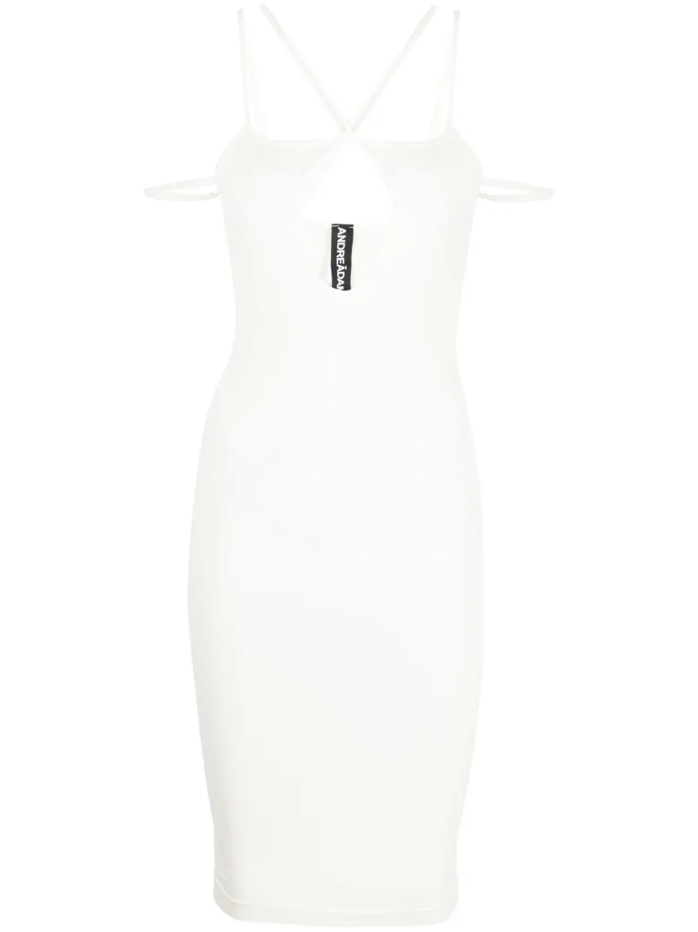Strap-Detail Midi Dress