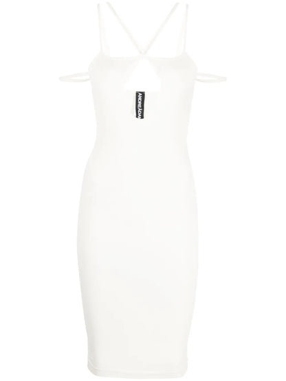 Strap-Detail Midi Dress