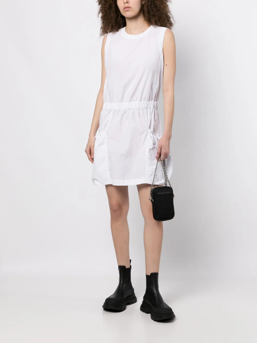 Sleeveless Cotton Mini Dress