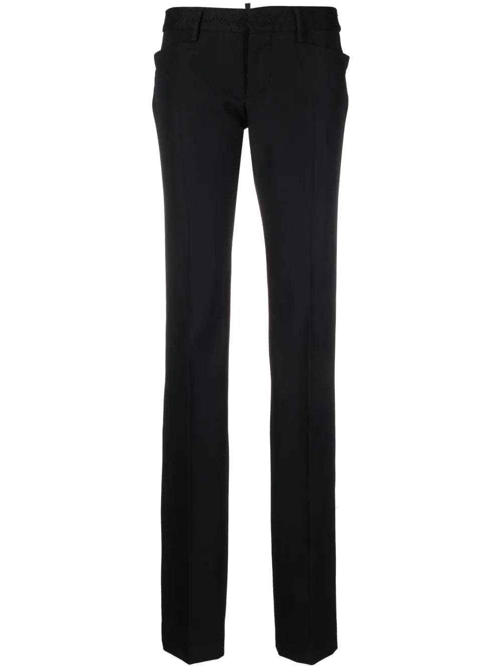 Slim-Cut Virgin Wool Trousers
