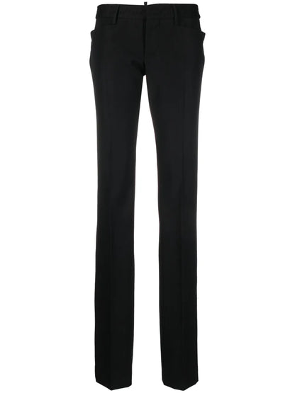 Slim-Cut Virgin Wool Trousers