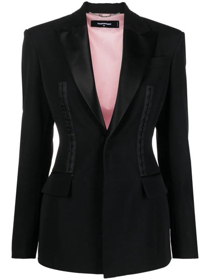 Strap-Detail Blazer
