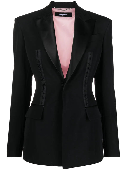 Strap-Detail Blazer