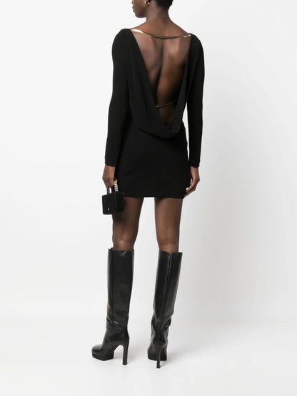 Chain-Embellished Minidress