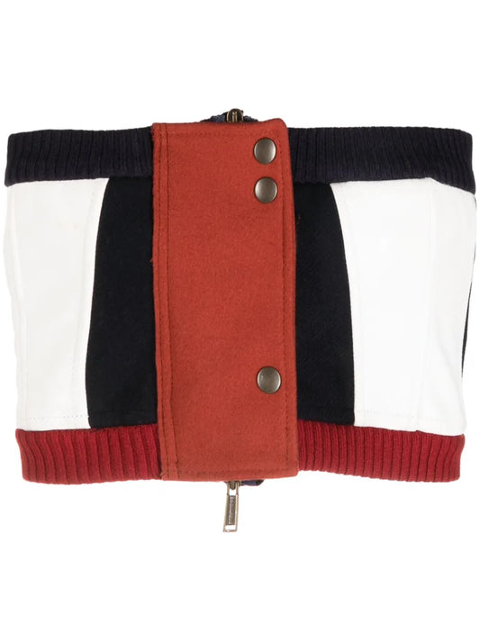 Colour-Block Corset Top