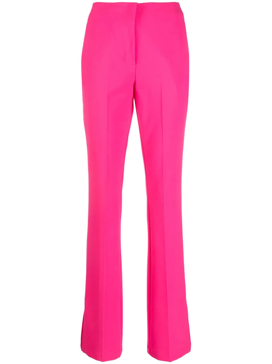 High-Waisted Flared Trousers
