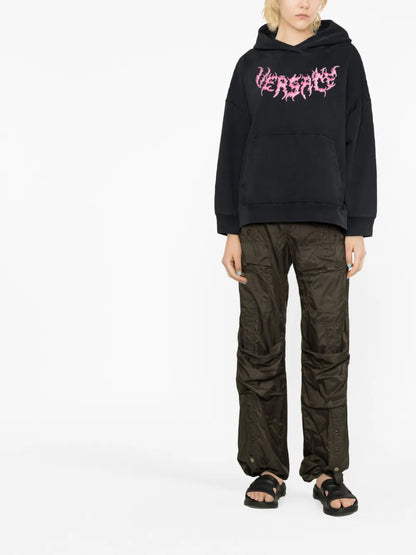Logo-Print Cotton Hoodie