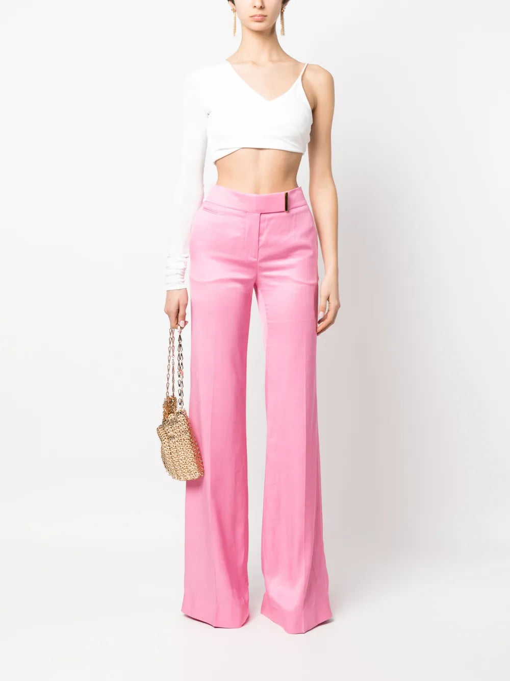 High-Rise Wide-Leg Trousers