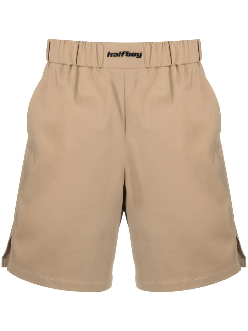 Embroidered-Logo Drawstring Waist Shorts