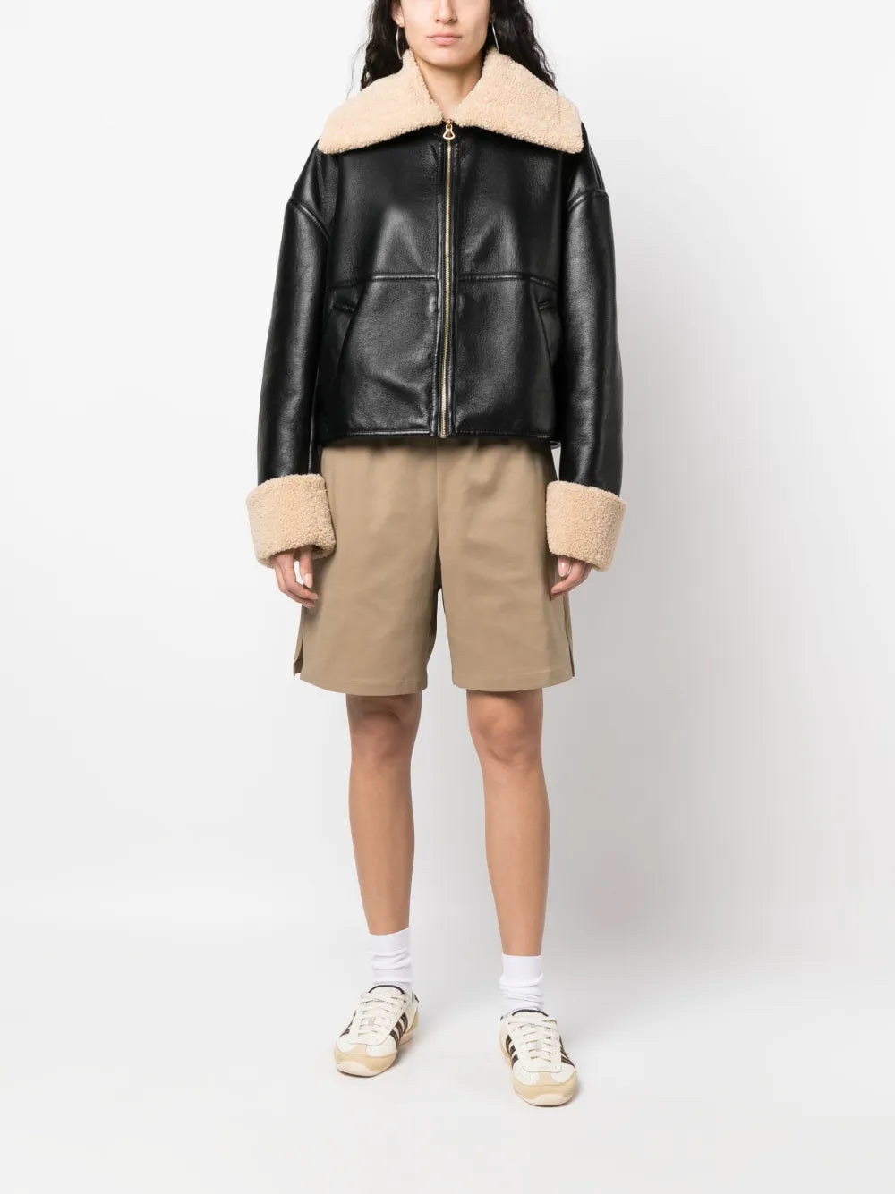 Embroidered-Logo Drawstring Waist Shorts