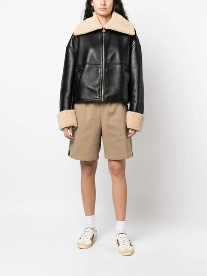 Embroidered-Logo Drawstring Waist Shorts