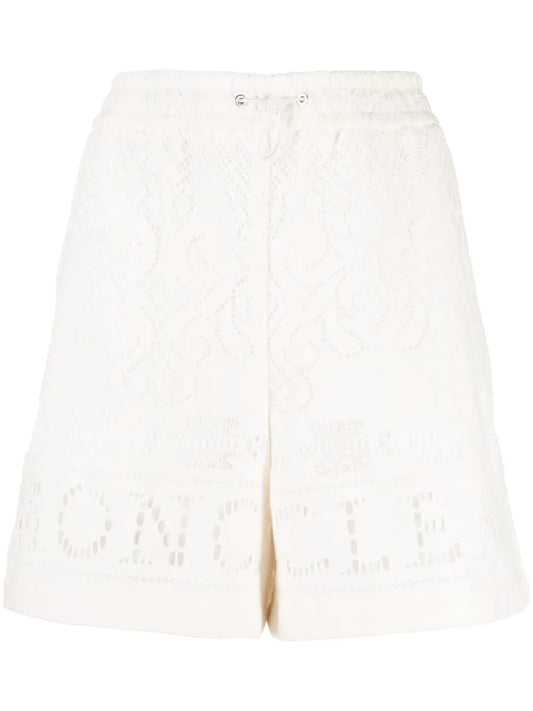 Crochet Drawstring Shorts