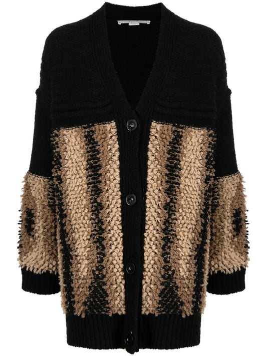 V-Neck Knitted Cardigan