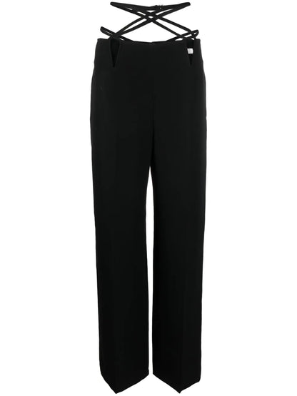 V-Wire Straight-Leg Trousers