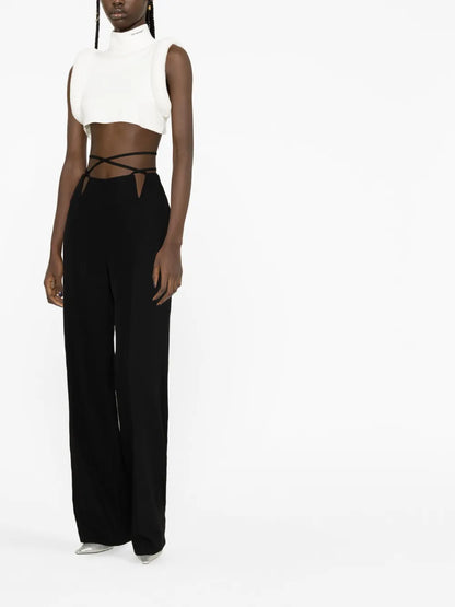 V-Wire Straight-Leg Trousers