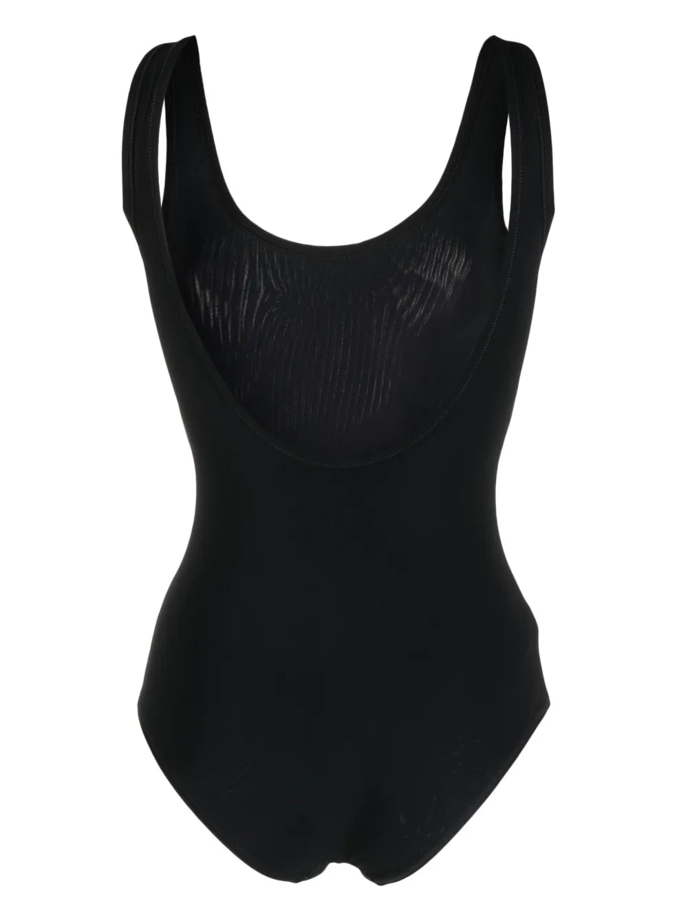 Scoop-Back Logo-Print Swimsuit