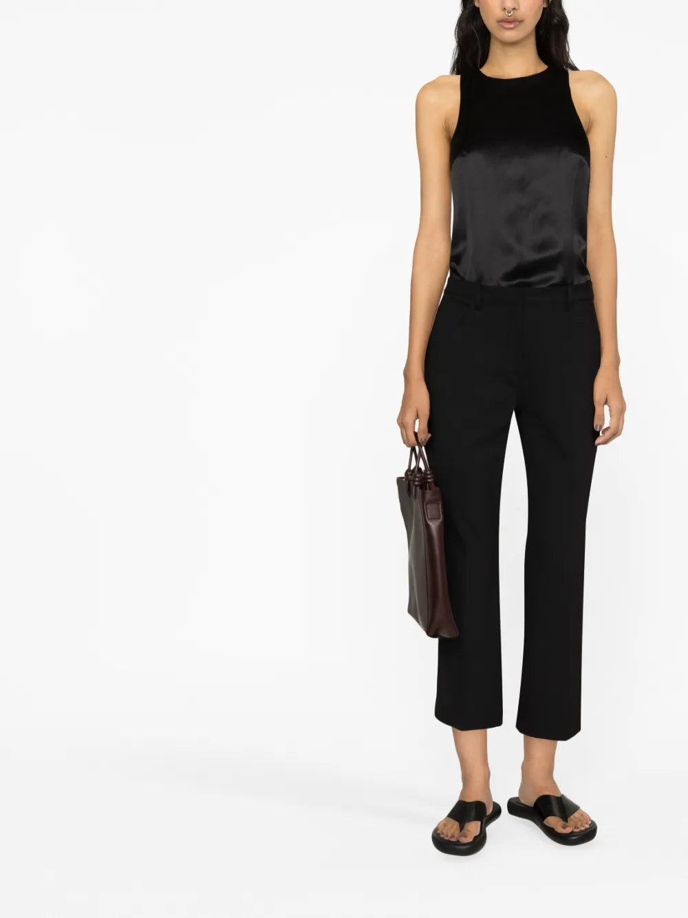 Cropped Tailored Trousers