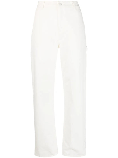 Logo-Patch Straight-Leg Jeans