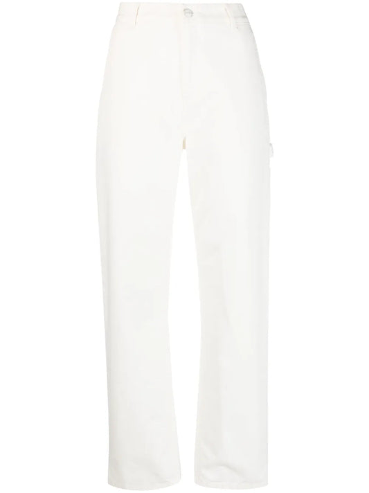 Logo-Patch Straight-Leg Jeans