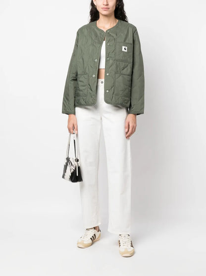 Logo-Patch Straight-Leg Jeans