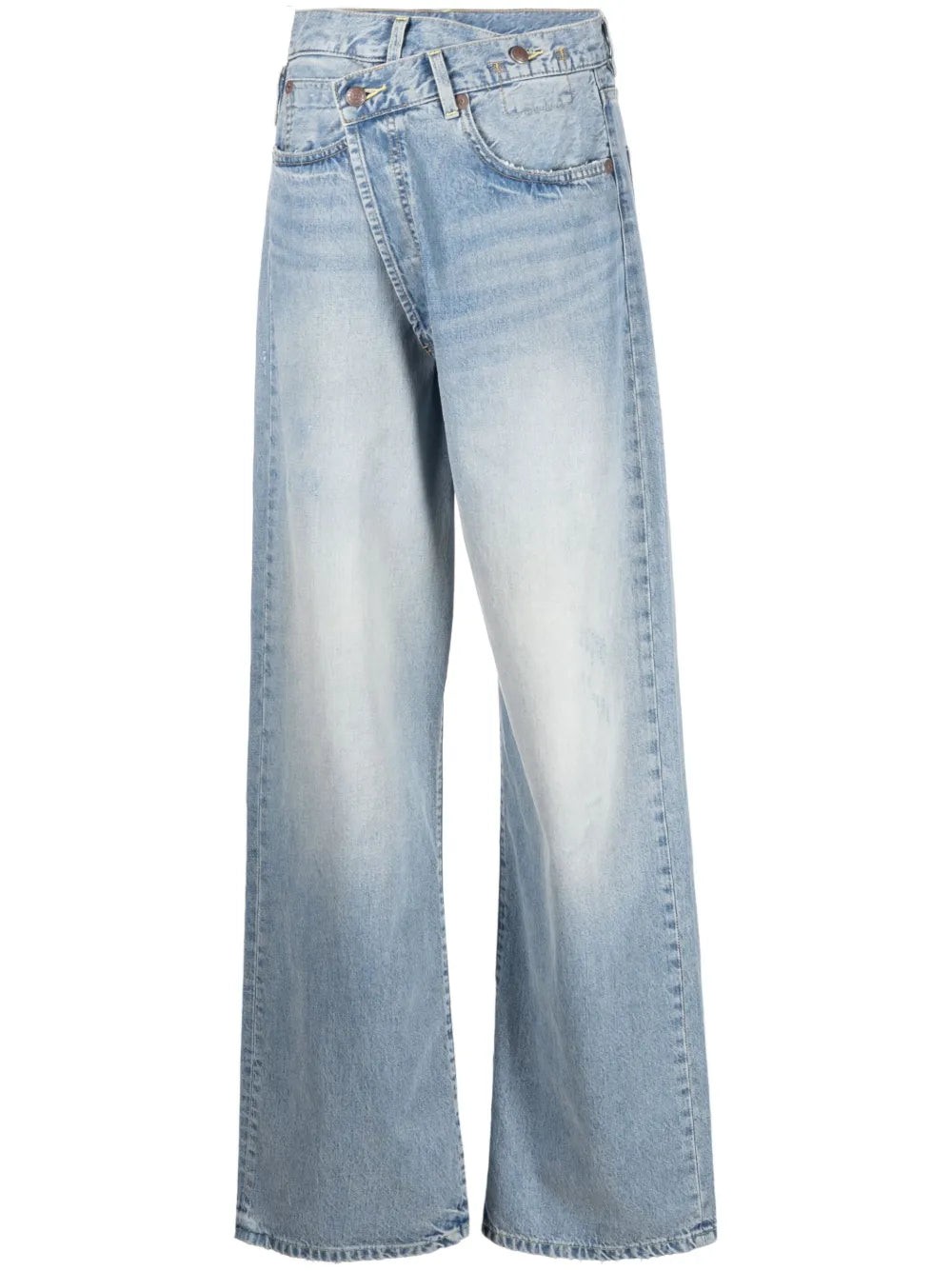 Crossover Wide-Leg Jeans